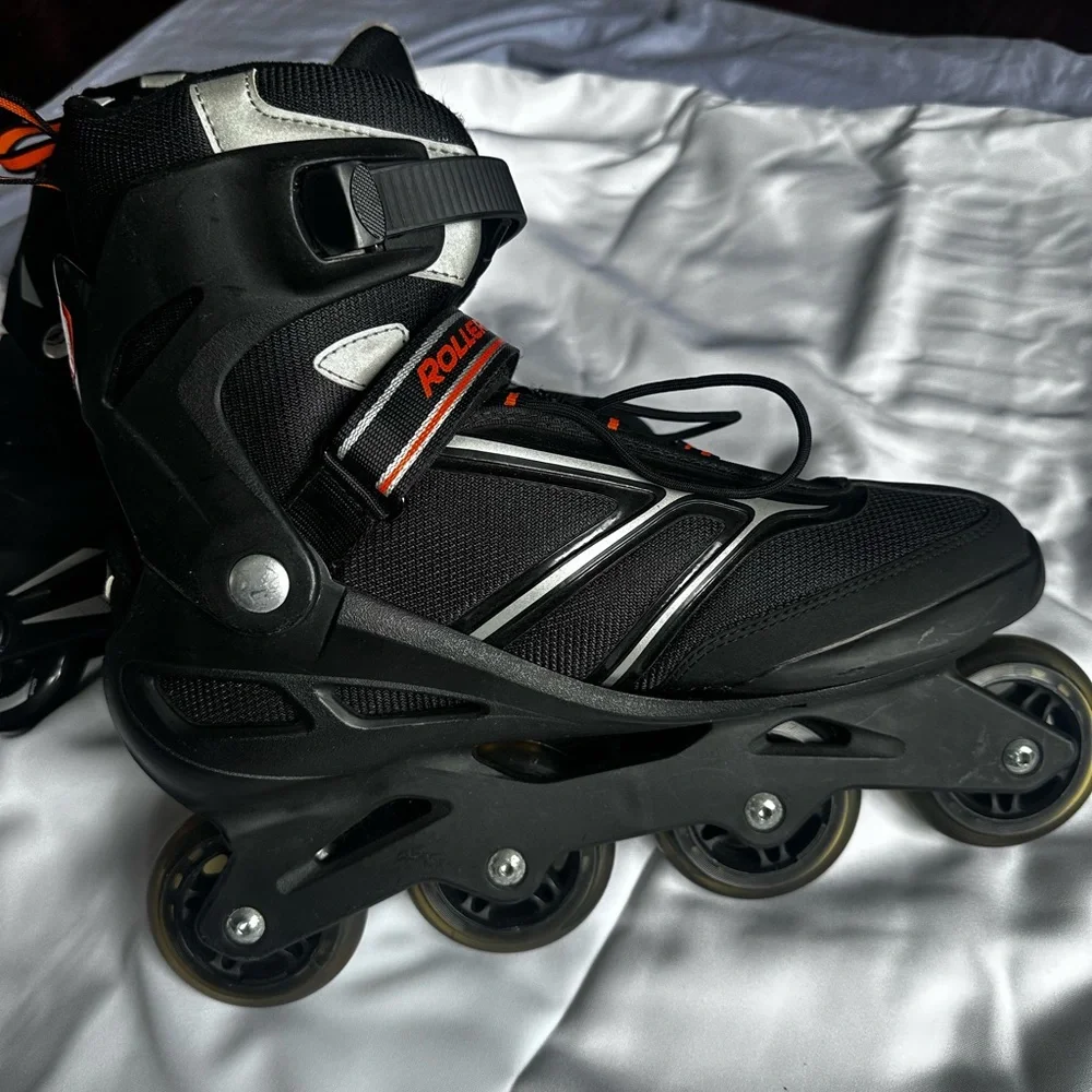 Rollerblade Zetra Blade Inline Skates Men's Size 11 Black white orange - Picture 8 of 8